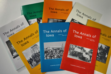 Covers of several issues of Annals of Iowa