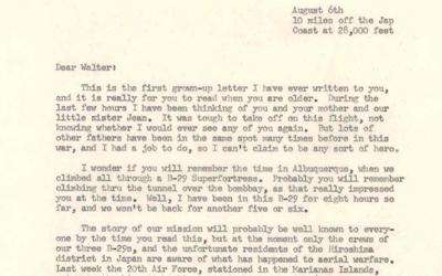 Text of a letter sent by Dr. Alvarez to his son.