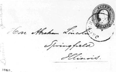A letter from Thomas T. Swann to Abraham Lincoln