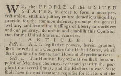 U.S. Constitution, 1787