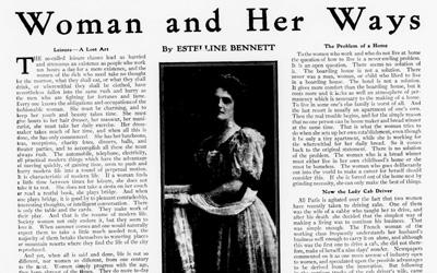"Woman and Her Ways," January 10, 1907