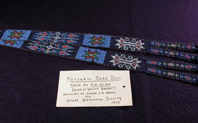Meskwaki Bead Belt Made by Chi Ki Ka, 1905