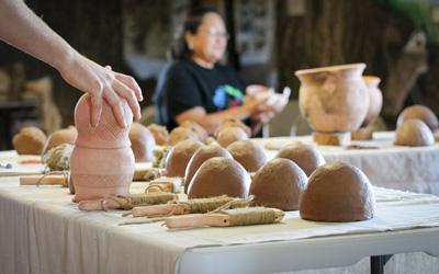 Meskwaki Natural Resources Pottery Workshop, September 30, 2017