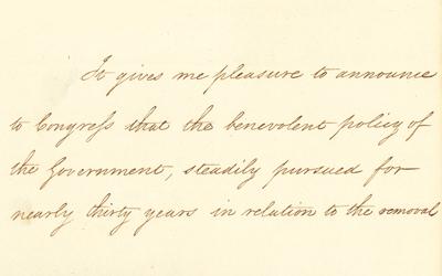 This document is an excerpt from Andrew Jackson’s Annual Message to Congress 1830 explaining his view on Indian Removal.