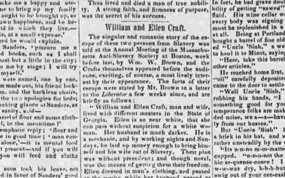 the article from Anti-slavery bugle newspaper from New Lisbon, Ohio