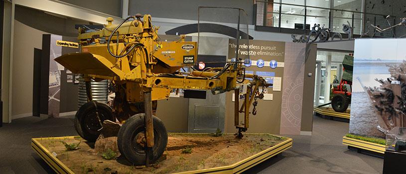 A machine made by the Vermeer Corporation of Pella for grinding and removing tree stumps.