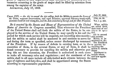 Militia Act of 1862