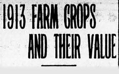 This article contains information about the crops produced in Iowa in 1914 and what their yield and price was per commodity. 