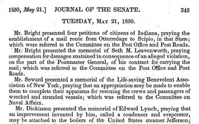 Proceedings of Senate sessions were recorded daily and published in the Congressional Globe during the era 1833-1873. 
