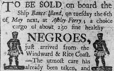 Advertisement for Sale of "Negroes"