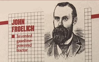Biography of John Froelich, who was inducted into the Iowa Inventors Hall of Fame in 1991
