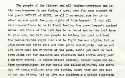 Muscatine Community Effort Organization (CEO) Flier on the Boycott of H.J. Heinz Company, 1969