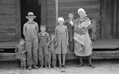 Family Living on Natchez Trace Project near Lexington, Tennessee, March 1936