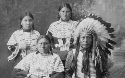 Sioux Family from Rosebud Indian Reservation in South Dakota, 1910