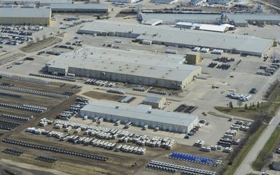Aerial view of Winnebago Industries