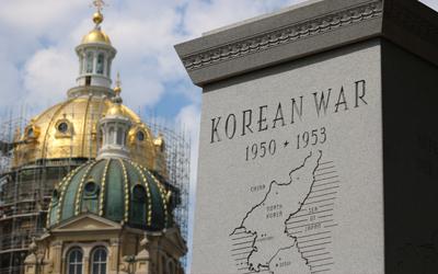 Korean War Memorial at the Iowa State Capitol