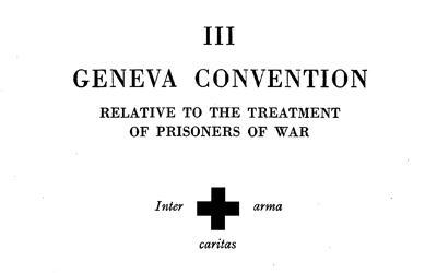 Excerpts from the Geneva Convention: Relative to the Treatment of Prisoners of War, August 12, 1949
