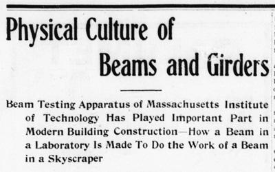"Physical Culture of Beams and Girders," May 12, 1904