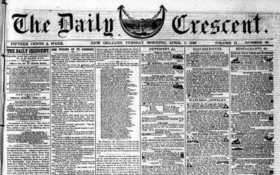 This newspaper article from 1849 announces the ruling in the Supreme Court case that determined Iowa’s southern border.