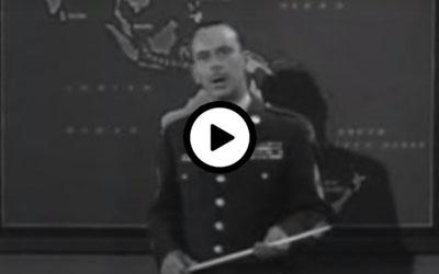 Two minutes of a news-like series explaining the Cold War.