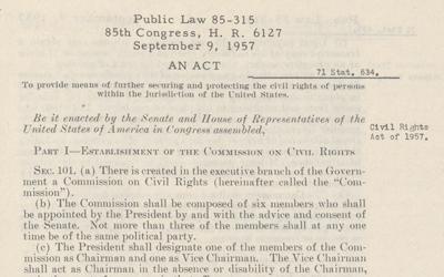 The Civil Rights Act authorized the prosecution for those who violated the right to vote for United States citizens.
