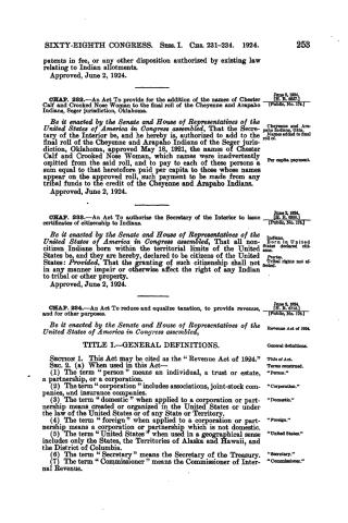 Citizenship Act of 1924