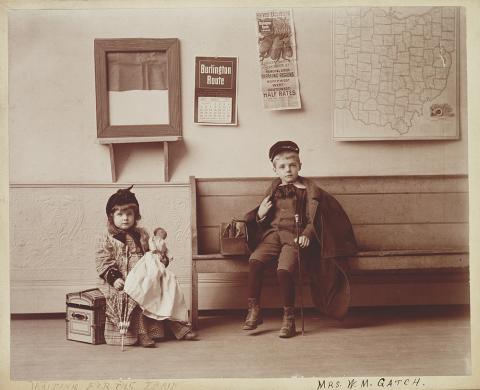 Children Waiting for the Train, June 30, 1893