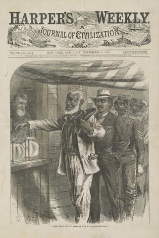 "The First Vote" Harper's Weekly Cover, 1867