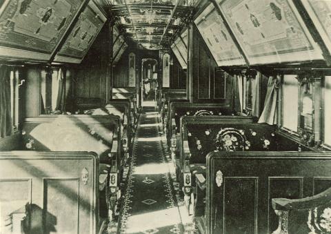 interior of a pullman car