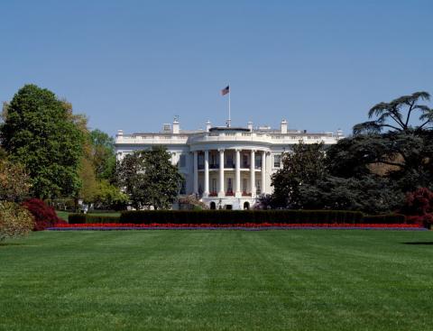The White House in Washington, D.C., ca. 1980 