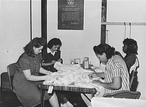 Women Working at the Pacific Parachute Company in San Diego, California, April 1942