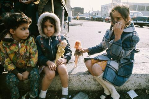 Children Playing with Barbie Dolls in the Bronx, New York, 1970