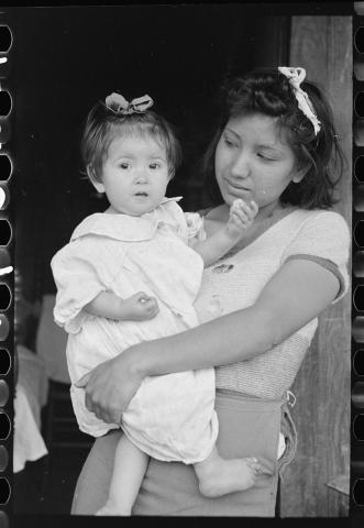 Mexican Baby and her Sister in San Antonio, Texas, March 1939
