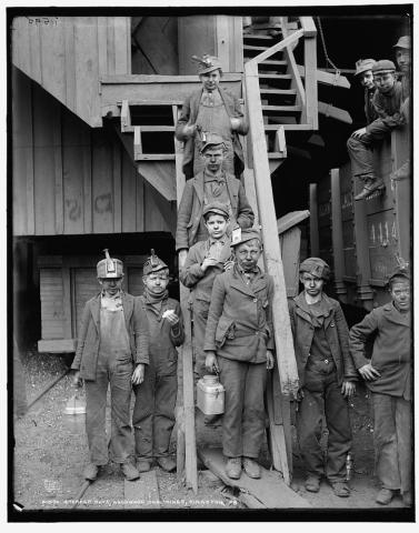 Breaker Boys at the Woodward Coal Mines in Kingston, Pennsylvania, ca. 1900