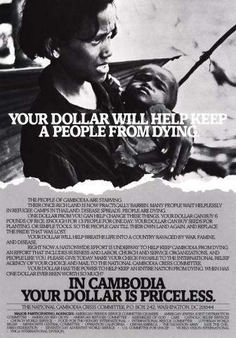 Cambodia Crisis Campaign Magazine Advertisement, Date Unknown