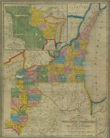 Settled Part of Wisconsin Territory, 1838