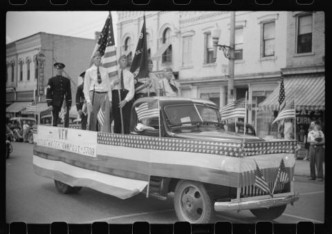 American Legion in Fourth of July Parade in Watertown, Wisconsin, July 4, 1941