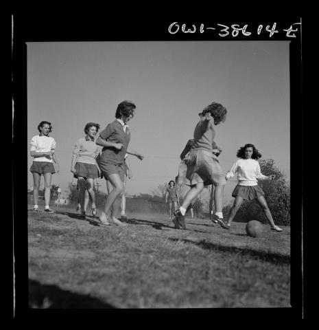 Children Playing Soccer in Washington, D.C., October 1943