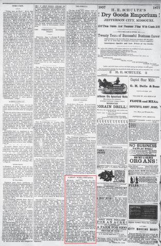 This newspaper article from 1877 announces the completion of a canal on the Mississippi River near Keokuk, Iowa and the events the town of Keokuk was planning in order to celebrate it.