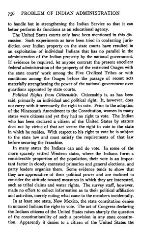 “The Problem of Indian Administration; Report of a Survey Made at the Request of Honorable Hubert Work, Secretary of the Interior, and Submitted to Him, February 21, 1928.” 