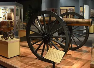 A battle cannon from the Civil War
