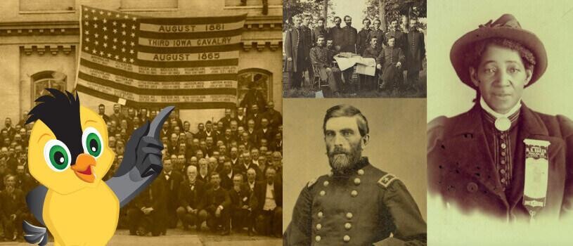Goldie and important figures of the Civil War