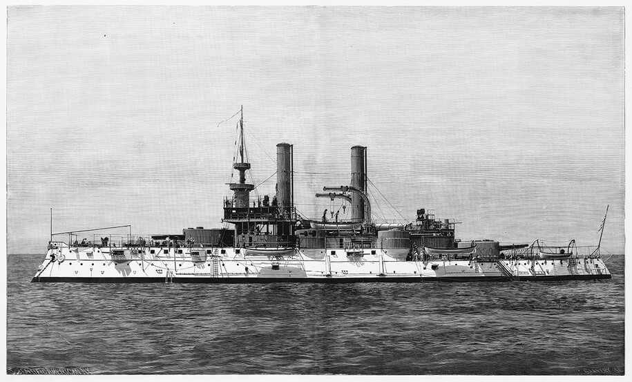 First USS Iowa Battleship.