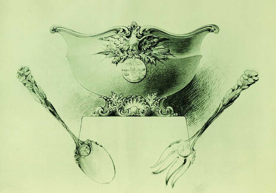 Salad Bowl with Spoon and Fork.