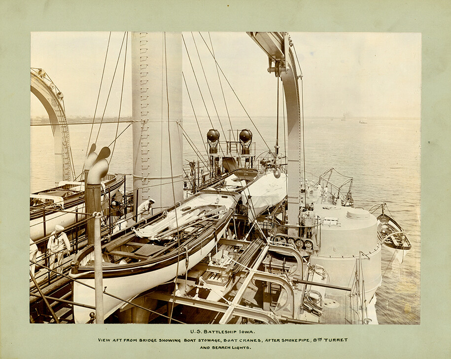 USS Iowa Boat Stowage 1897.