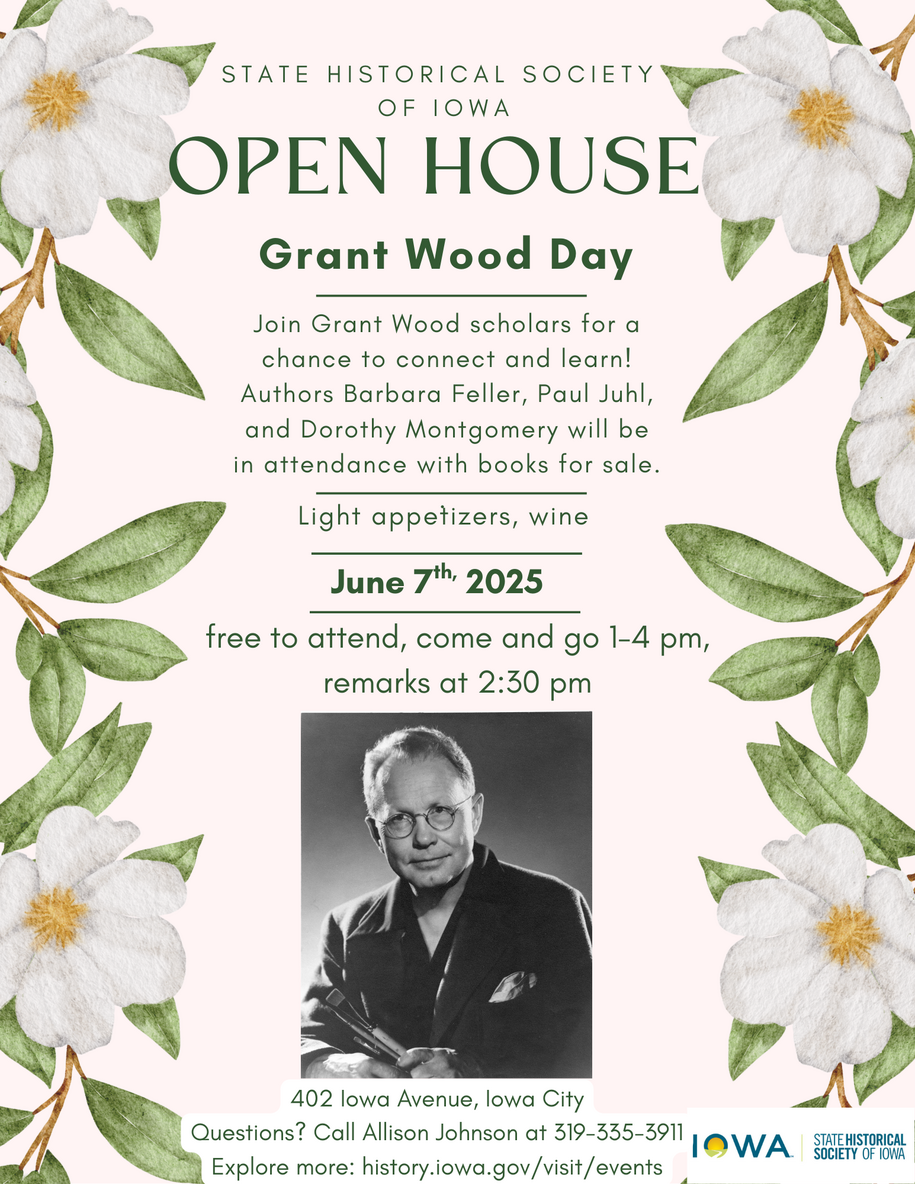Grant Wood Day Open House Invitation