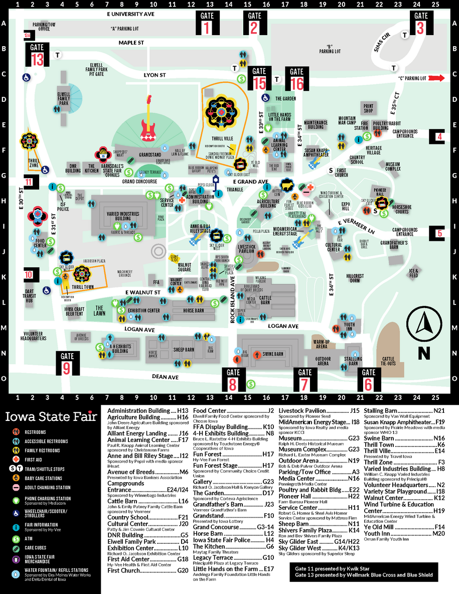 2025 Iowa State Fairgrounds Map