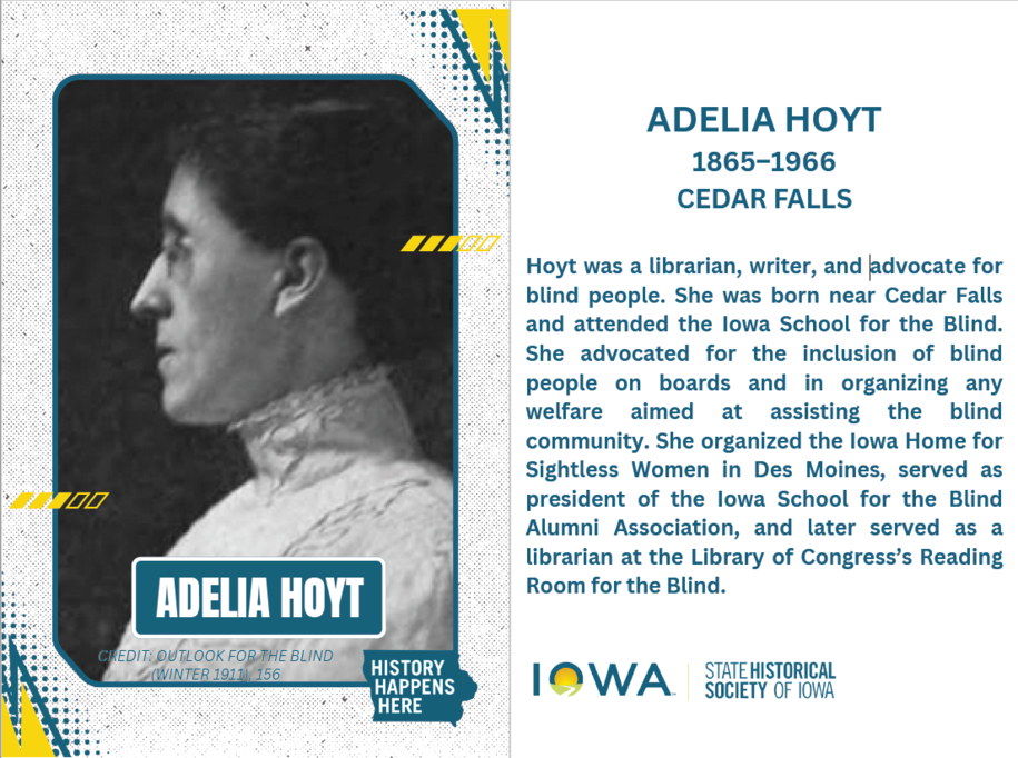 Adelia Hoyt, Portrait and Biography