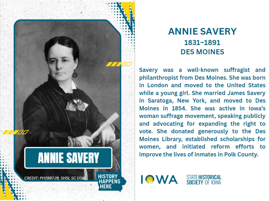 Annie Savery, Portrait and Bio