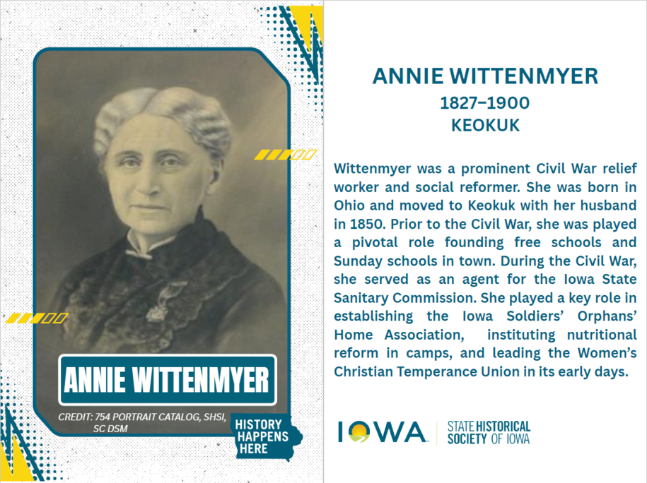 Annie Wittenmyer, Bio and Picture